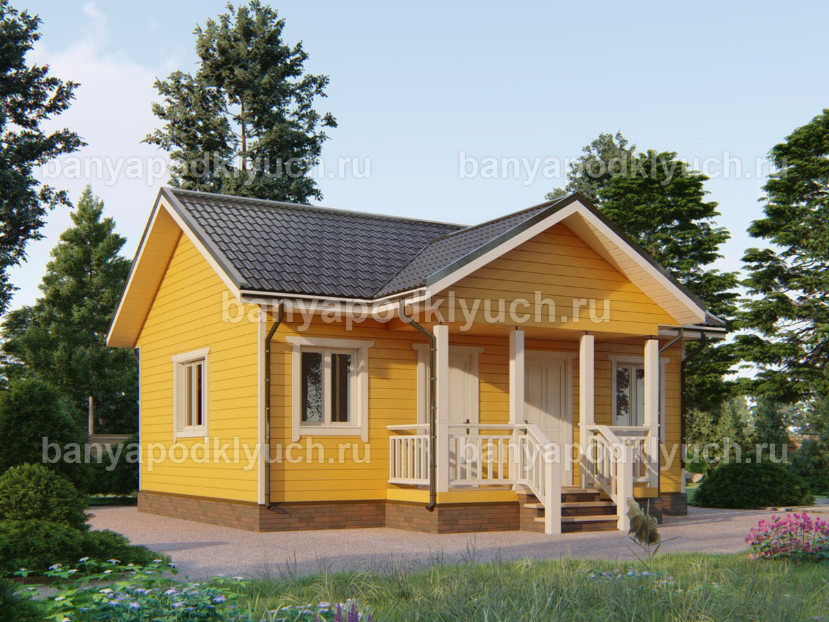 Каркасная баня 8x6 м Каркасная баня 8x6 м