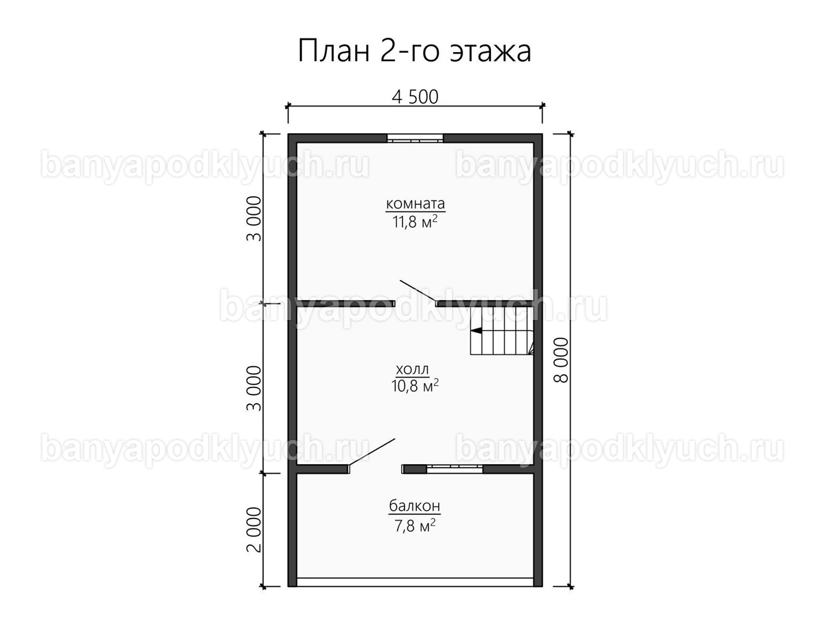 Каркасная баня 8x6 м Каркасная баня 8x6 м