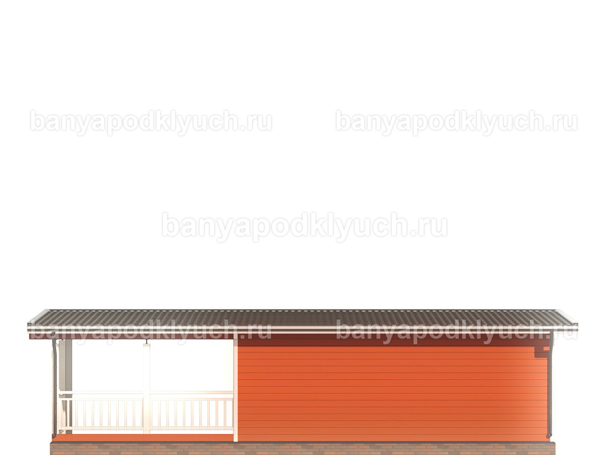Каркасная баня 11x6.5 м Каркасная баня 11x6.5 м